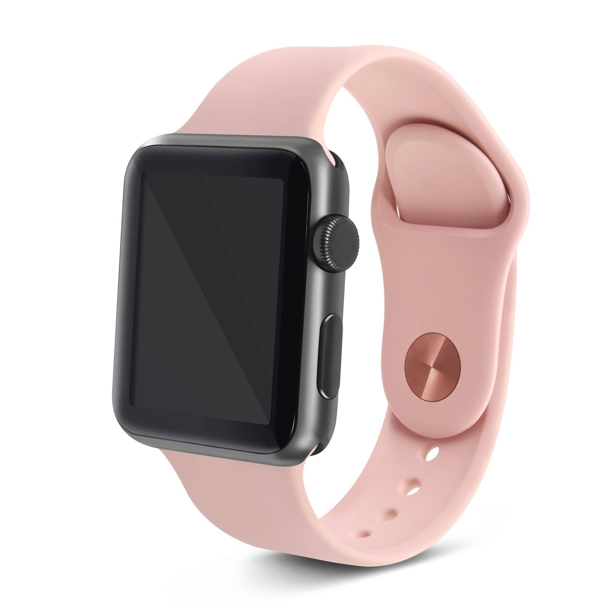 Basic theory Matron Accuracy Curea Apple iWatch 38-40-41 mm silicon roz pal