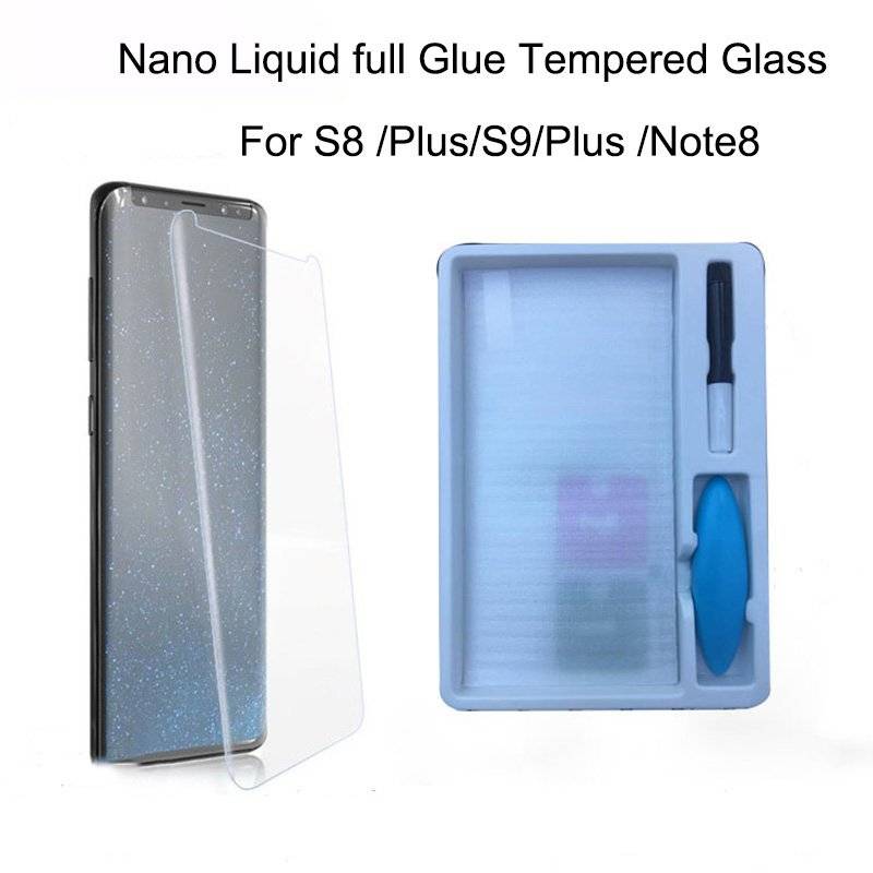 Accounting Decode produce Folie din sticla cu adeziv UV Apple Iphone 6 Plus / 7 Plus / 8 Plus cu lampa