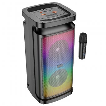 Boxa portabila Borofone BP25 cu microfon negru