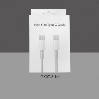 Cablu de date  GX07-3 Type-C la Type-C 1m 2.4A