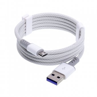 Cablu de date USB la microUSB 3A SX40 nylon gri