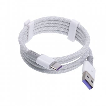 Cablu de date USB la Type-C 3A SX42 nylon gri