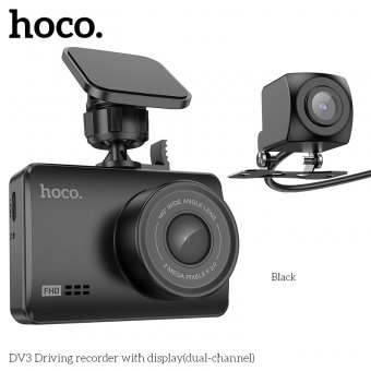 Camera auto DVR Hoco DV3 Full HD cu camera mers inapoi