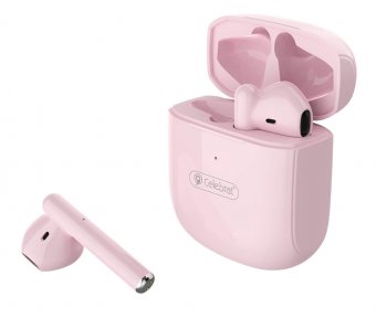 Casca bluetooth Celebrat W16 TWS pink