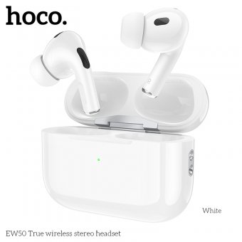 Casca bluetooth Hoco EW50 True wireless TWS alb