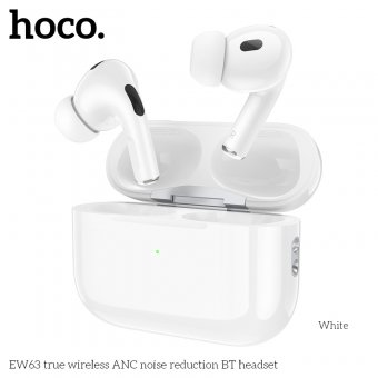 Casca bluetooth Hoco EW63 True wireless ANC TWS alb