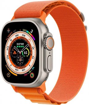 Curea Apple iWatch 42-44-45 mm Alpine Loop Orange