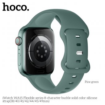 Curea Apple iWatch Hoco WA15 Flexible Series 8 38/40/41 mm pine green