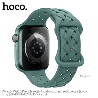 Curea Apple iWatch Hoco WA16 Flexible Bamboo 38/40/41 mm pine green