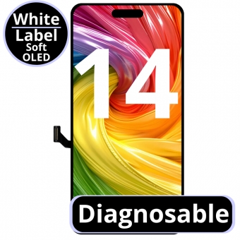 Display autodiagnoza compatibil cu IPhone 14  White Box