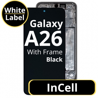 Display compatibil cu Galaxy A26 incell cu rama negru White Box