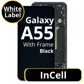 Display compatibil cu Galaxy A55 incell cu rama negru White Box