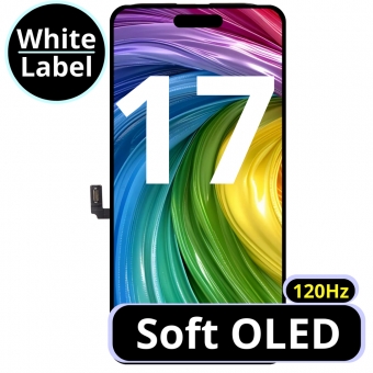 Display compatibil cu IPhone 17 120Hz Soft OLED White Box