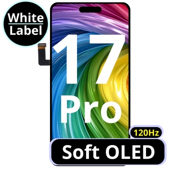 Display compatibil cu IPhone 17 Pro 120Hz Soft OLED White Box
