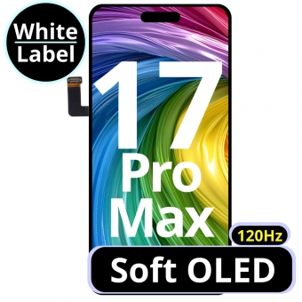 Display compatibil cu IPhone 17 Pro Max 120Hz Soft OLED White Box