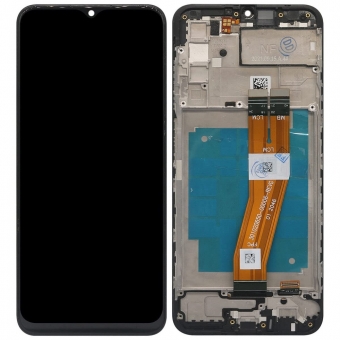 Display compatibil cu Samsung Galaxy A03s incell cu rama negru 