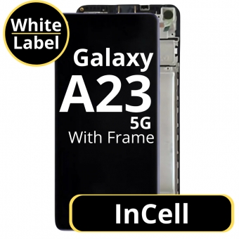 Display compatibil cu Samsung Galaxy A23 5G incell cu rama negru 