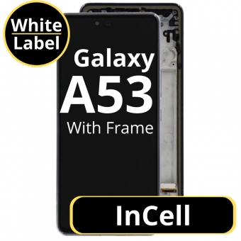 Display compatibil cu Samsung Galaxy A53 5G incell cu rama negru 