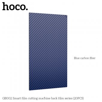 Folie bulk (nedecupata) pentru aparat de decupat folii de protectie Hoco GB002 back film fibra carbon albastru