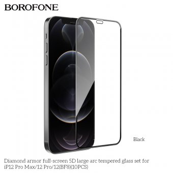Folie de sticla Borofone BF8 Diamond armor 5D Apple Iphone 12 / 12 Pro (6.1) (set 10 bc)