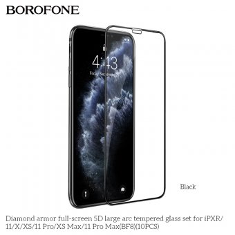 Folie de sticla Borofone BF8 Diamond armor 5D Apple Iphone X / XS / 11 Pro (5.8) (set 10 bc)