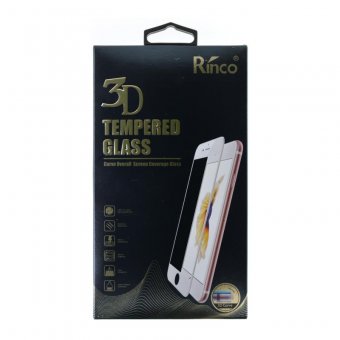 Folie din sticla 3D full glue Rinco Apple Iphone 6 / 6S negru