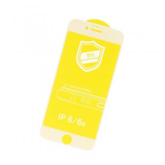 Folie protectie full glue 3D 9H fara ambalaj Apple Iphone 6 / 6S alb