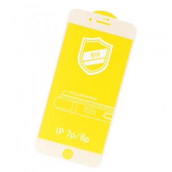 Folie protectie full glue 3D 9H fara ambalaj Apple Iphone 7 Plus / 8 Plus alb