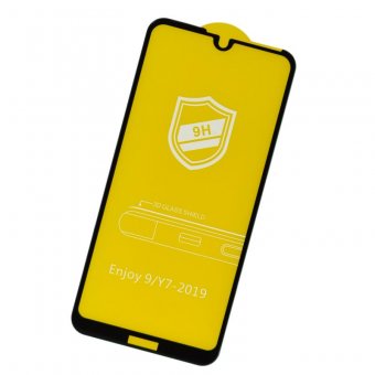 Folie protectie full glue 3D 9H fara ambalaj Huawei Y7 2019 negru