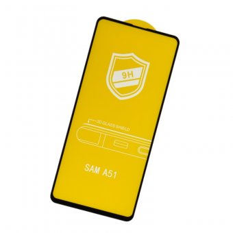 Folie protectie full glue 3D 9H fara ambalaj Samsung Galaxy A51 4G / A51 5G negru