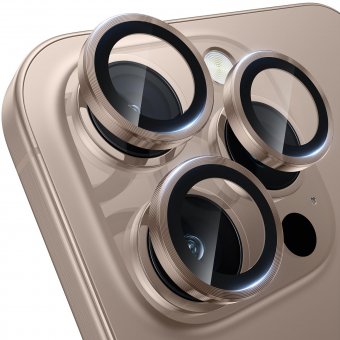 Folie protectie Metal Camera Apple Iphone 16 Pro (6.3) / Iphone 16 Pro Max (6.9) Rose Brown 