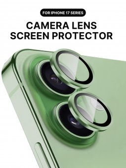 Folie protectie Metal Camera Apple Iphone 17  Light Green 