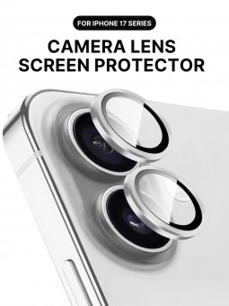 Folie protectie Metal Camera Apple Iphone 17  Silver 
