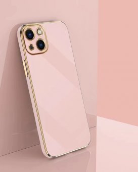 Husa Electroplated Jelly TPU Apple Iphone 13 (6.1) Pink 
