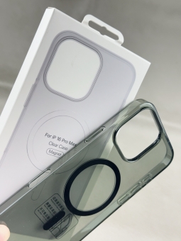 Husa IC Crystal Magsafe Apple Iphone 16 Pro (6.3) Smoky Black 