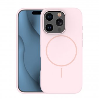 Husa Silicone Thin Mag  pentru Iphone 16 6.1 roz