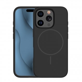 Husa Silicone Thin Mag  pentru Iphone 15 Pro 6.1 negru