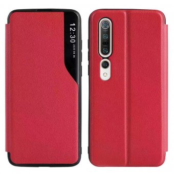 Husa Smart View Flip Case Oppo Reno7 Lite 5G red