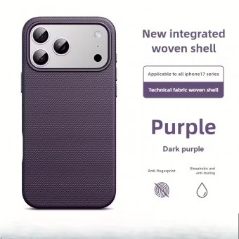 Husa Tech Woven Apple Iphone 17  Deep Purple 