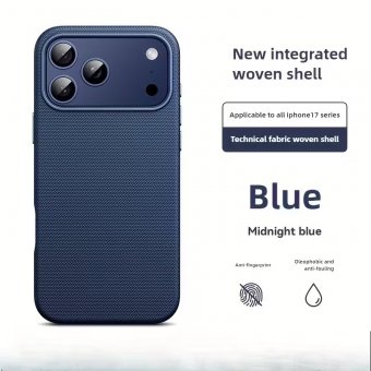 Husa Tech Woven Apple Iphone 16 (6.1) Midnight Blue 