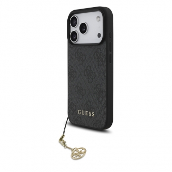 Husa telefon Guess 4G Charm MagSafe Case pentru iPhone 17 Pro Tone on Tone Grey