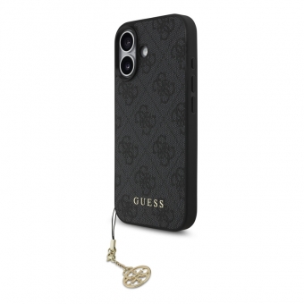Husa telefon Guess 4G Charm MagSafe Case pentru iPhone 17 Tone on Tone Grey