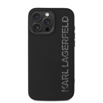 Husa telefon Karl Lagerfeld 3D Rubber Glitter Logo Case pentru iPhone 15 Pro Black
