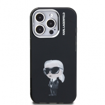 Husa telefon Karl Lagerfeld IML Aquarelle Karl Case pentru iPhone 15 Pro Black