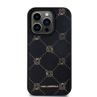 Husa telefon Karl Lagerfeld PU Karl Heads Pattern MagSafe Case pentru iPhone 15 Pro Max Black