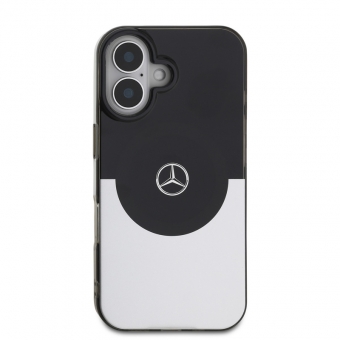 Husa telefon Mercedes PC/TPU Double Layer MagSafe Case pentru iPhone 16 Black/Silver