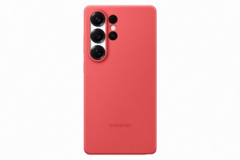 Husa telefon Samsung Silicone Cover pentru Galaxy S25 Ultra Red