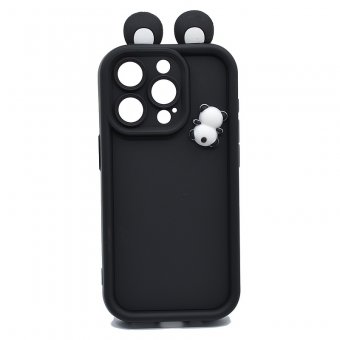 Husa TPU 3D Doll Apple Iphone 15 Pro (6.1) Black 
