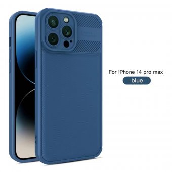 Husa TPU Cross Grain Apple Iphone 12 (6.1) albastru 