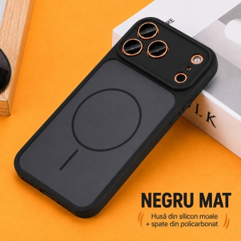Husa TPU+PC Soft Color (fara Magsafe) Xiaomi Redmi Note 15 4G / 5G Black 